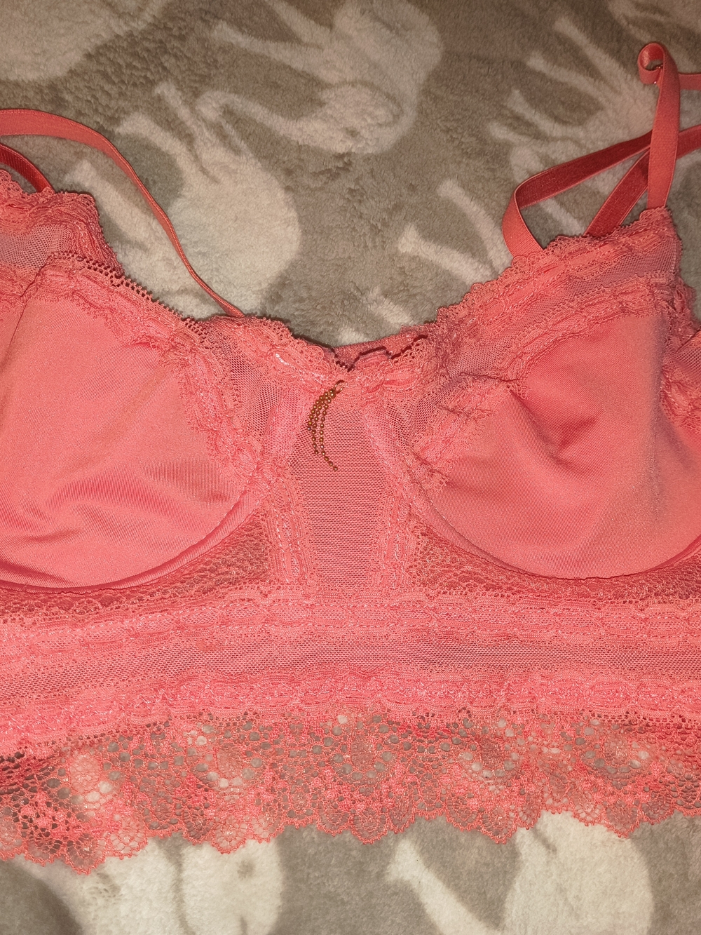 RACHEL Rachel Roy Coral Lace Longline Bralette